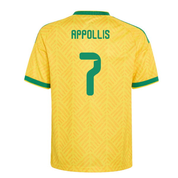2026-2027 South Africa Home Shirt (Kids) (Appollis 7)-SoccerKits Hub | Buy Soccer Jerseys Online